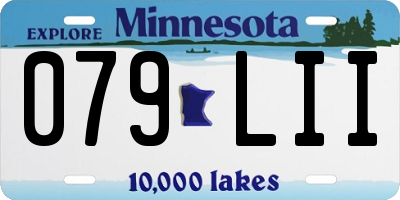 MN license plate 079LII