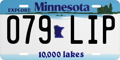 MN license plate 079LIP