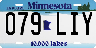 MN license plate 079LIY