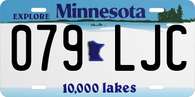 MN license plate 079LJC