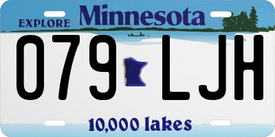 MN license plate 079LJH