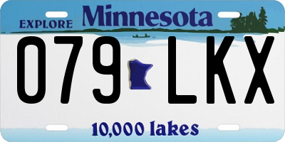 MN license plate 079LKX