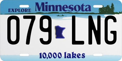 MN license plate 079LNG