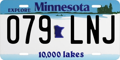 MN license plate 079LNJ