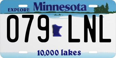 MN license plate 079LNL