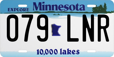 MN license plate 079LNR