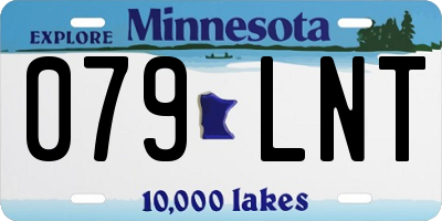 MN license plate 079LNT