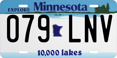 MN license plate 079LNV