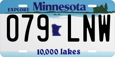MN license plate 079LNW