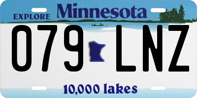 MN license plate 079LNZ