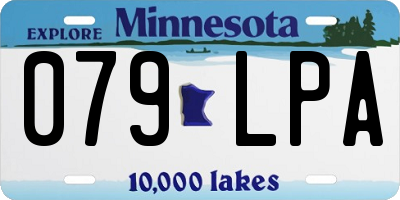 MN license plate 079LPA