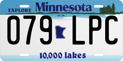 MN license plate 079LPC