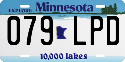 MN license plate 079LPD