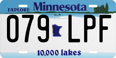 MN license plate 079LPF
