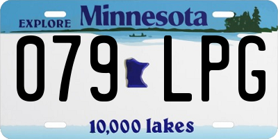 MN license plate 079LPG