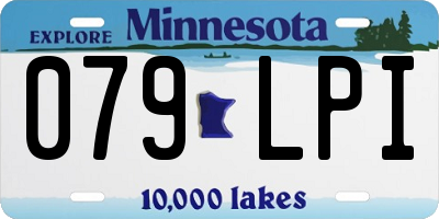 MN license plate 079LPI