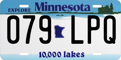 MN license plate 079LPQ