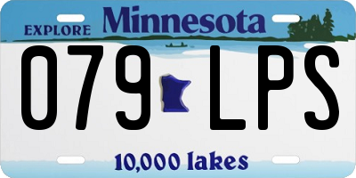 MN license plate 079LPS