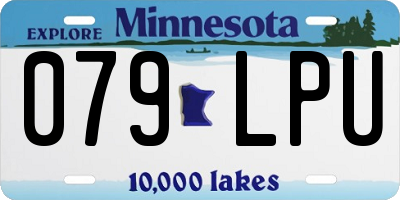 MN license plate 079LPU