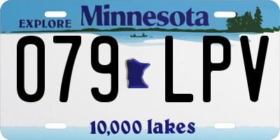 MN license plate 079LPV