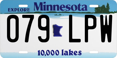 MN license plate 079LPW