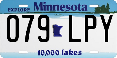 MN license plate 079LPY