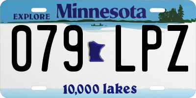 MN license plate 079LPZ