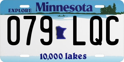 MN license plate 079LQC