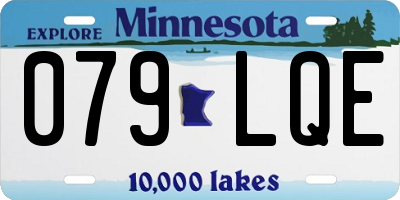 MN license plate 079LQE