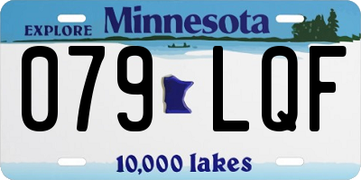 MN license plate 079LQF