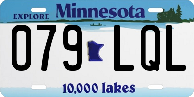 MN license plate 079LQL
