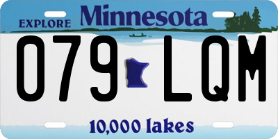 MN license plate 079LQM