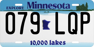 MN license plate 079LQP