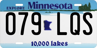 MN license plate 079LQS