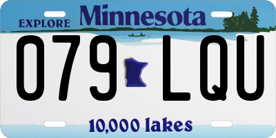 MN license plate 079LQU