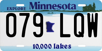 MN license plate 079LQW