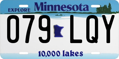 MN license plate 079LQY