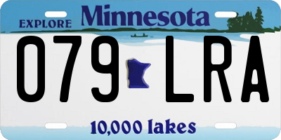MN license plate 079LRA