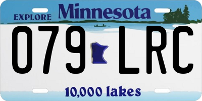 MN license plate 079LRC