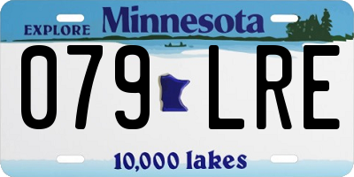 MN license plate 079LRE