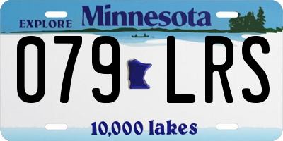 MN license plate 079LRS