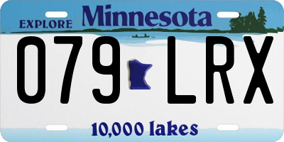 MN license plate 079LRX