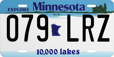 MN license plate 079LRZ