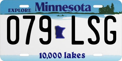 MN license plate 079LSG