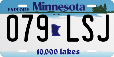 MN license plate 079LSJ