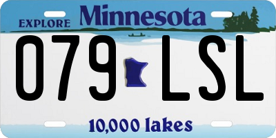 MN license plate 079LSL