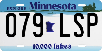 MN license plate 079LSP
