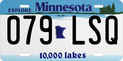 MN license plate 079LSQ