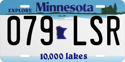 MN license plate 079LSR