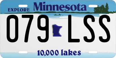 MN license plate 079LSS